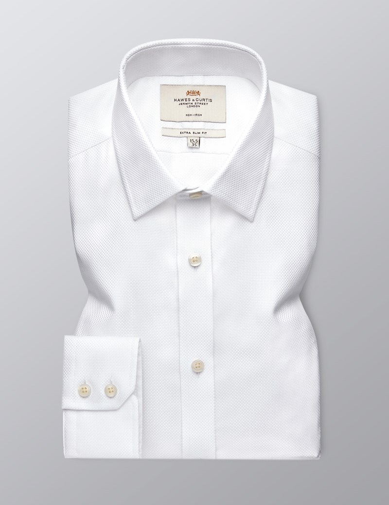 slim white shirt men