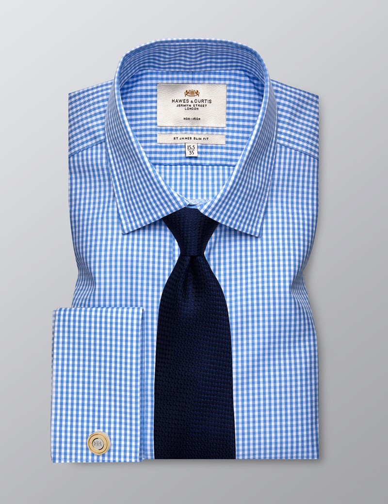 white check formal shirt