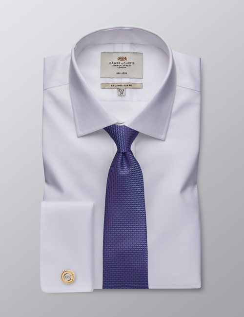 luxury white dress shirt