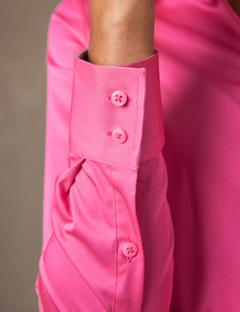 womens bright pink shirt