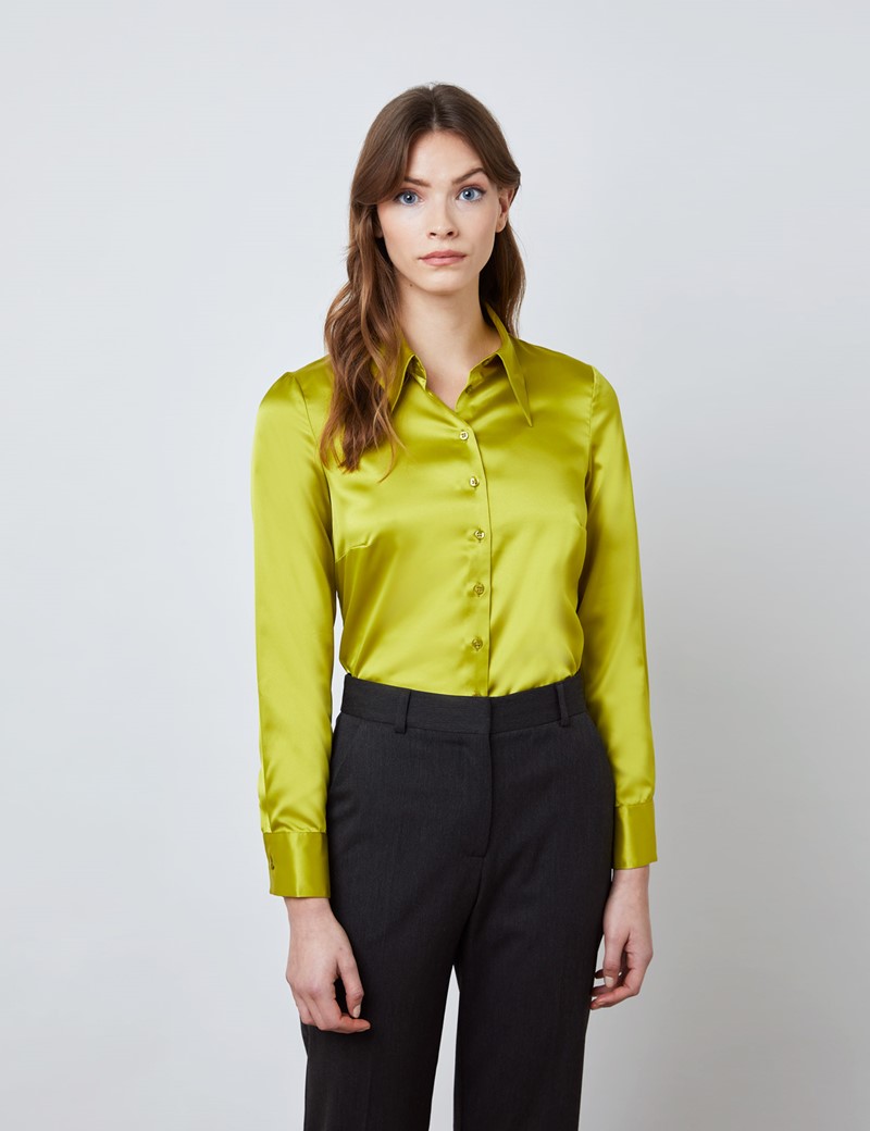 satin womens blouse