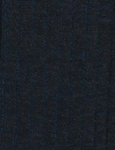 Men's Grey Plain Ribbed Cotton Rich Socks