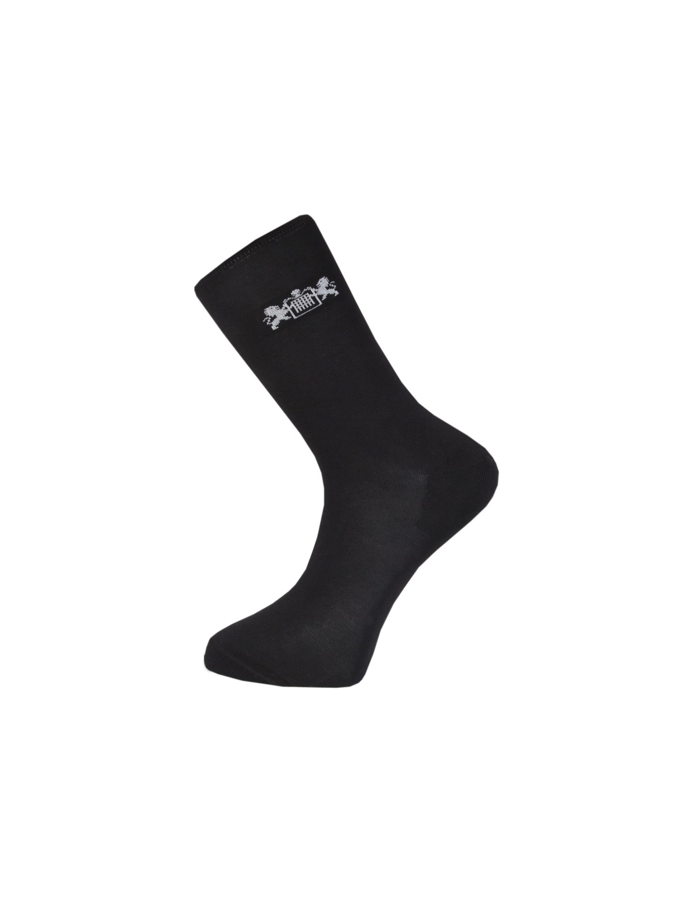 Cotton Rich Plain 3 Pair Pack Socks in Black | Hawes & Curtis | UK