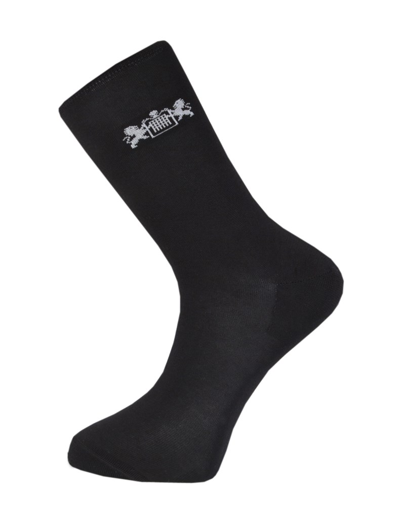 Men's Black Cotton Rich Socks -  3 Pair Pack