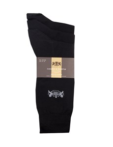 3er Pack Strümpfe – Anzugsocken – schwarz mit Logo