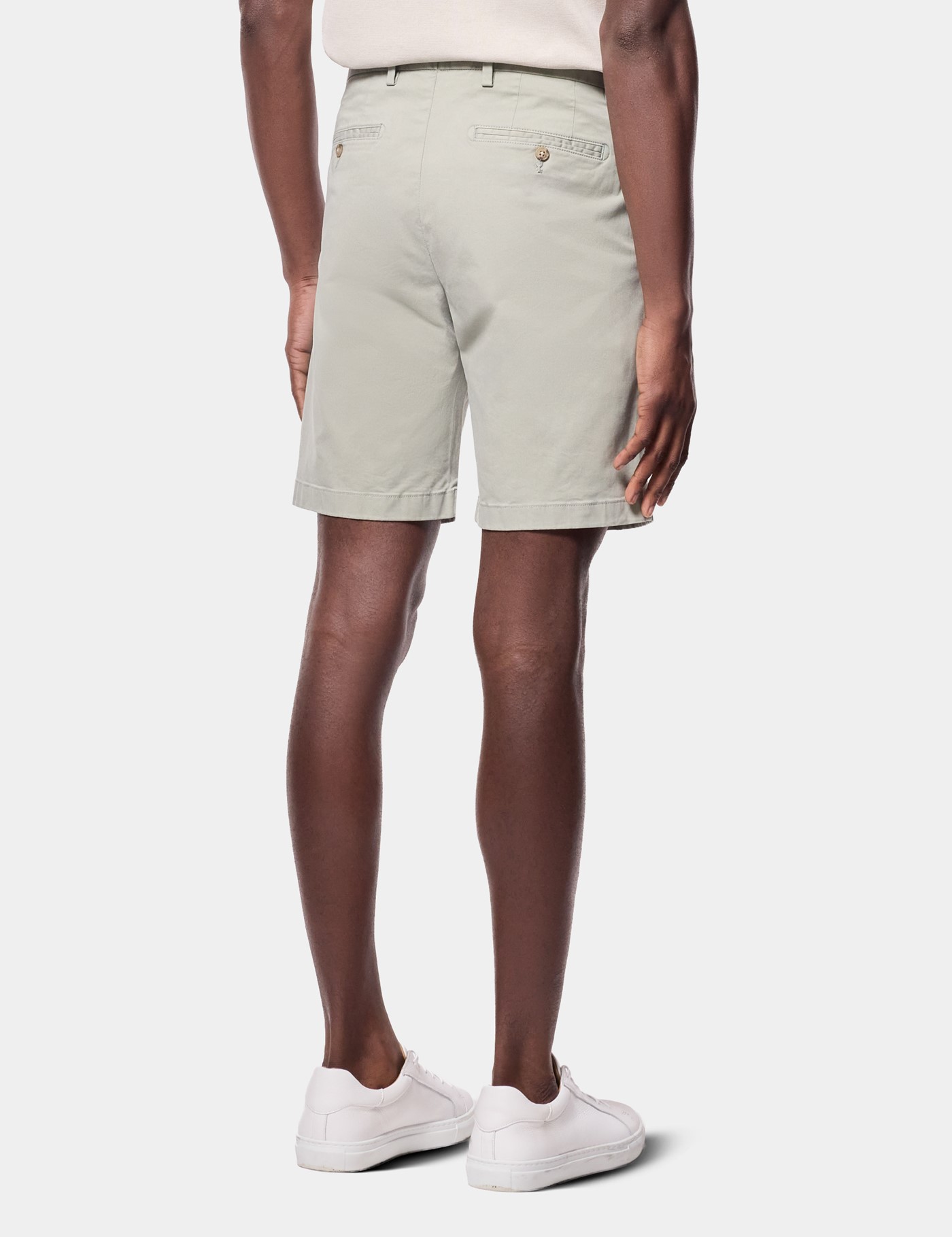 Hawes & Curtis Light Green Garment Dyed Chino Shorts Size: 32" (EU 48) image 4