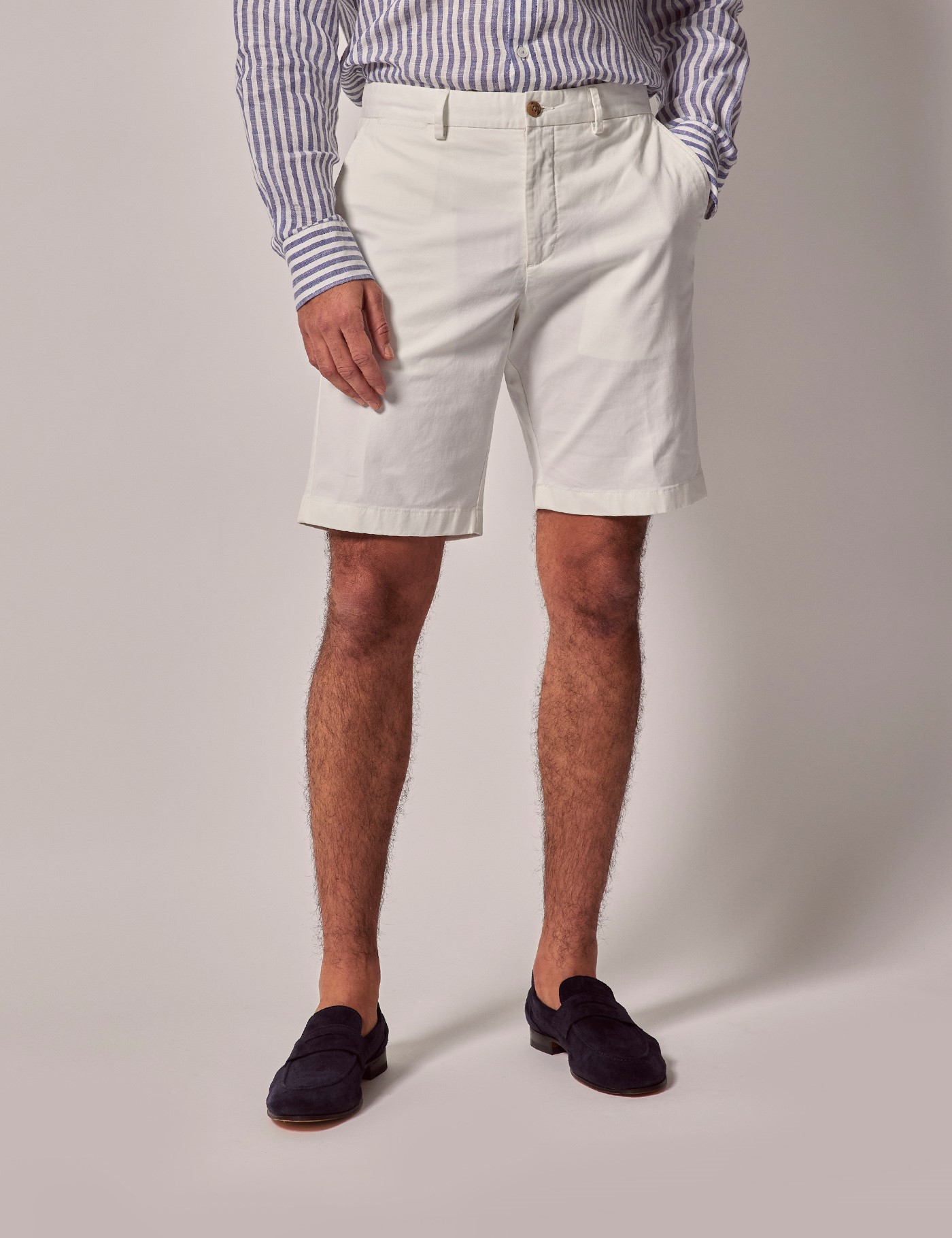 & Cotton Stretch Chino Shorts 38"