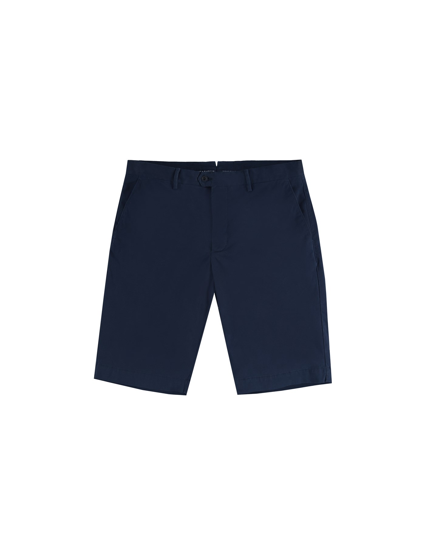 Men's Navy Garment Dye Chino Shorts | Hawes & Curtis