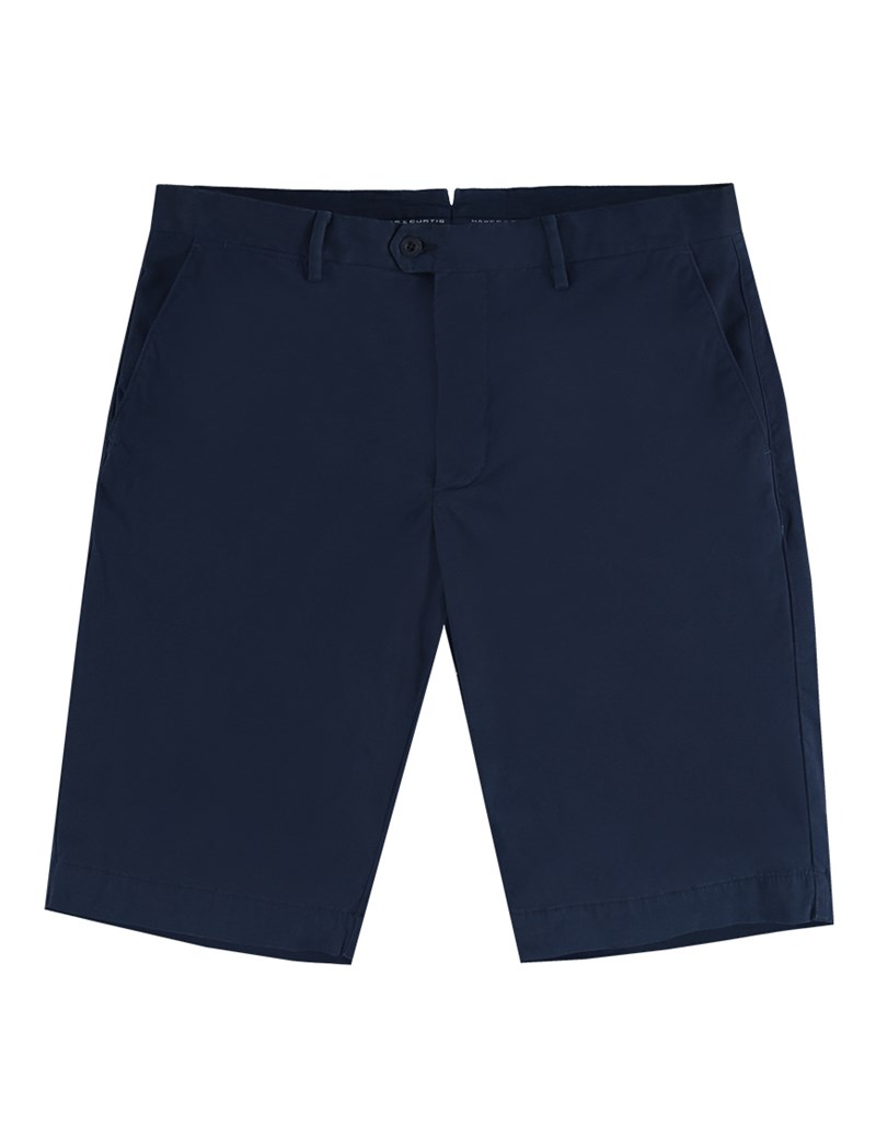 Men's Navy Garment Dye Chino Shorts