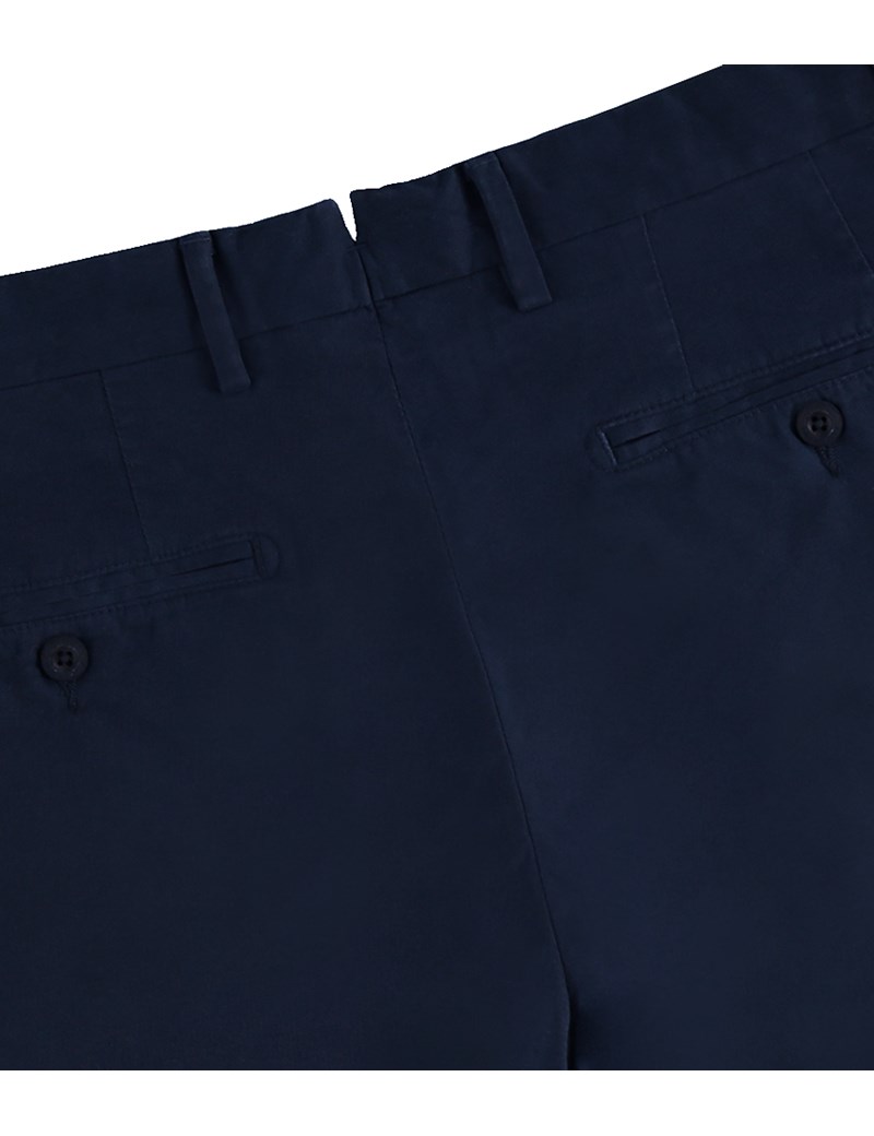 Herren Shorts – Slim Fit – Garment Dye – Marineblau