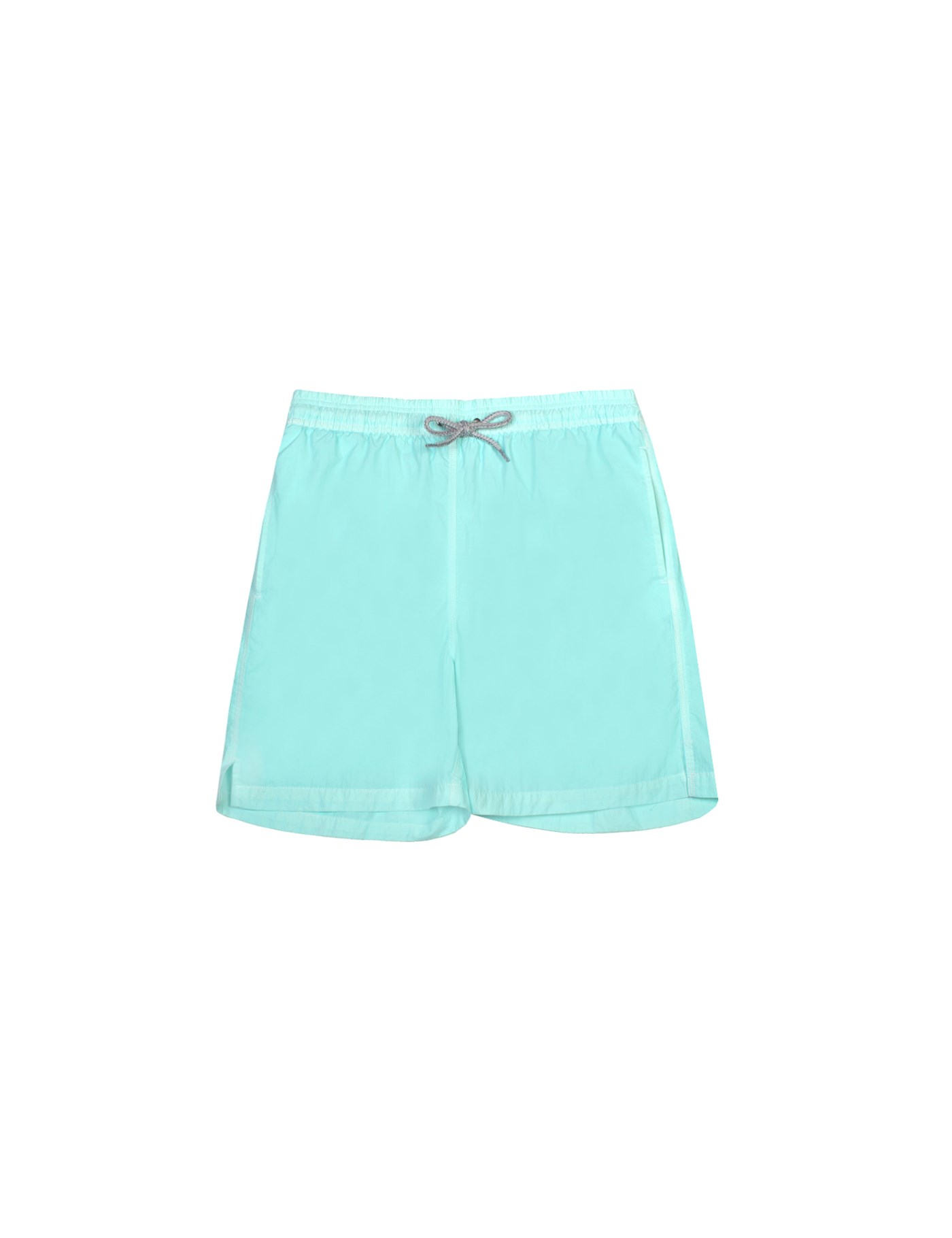 Plain Aqua Garment Dye Swim Shorts | Hawes & Curtis