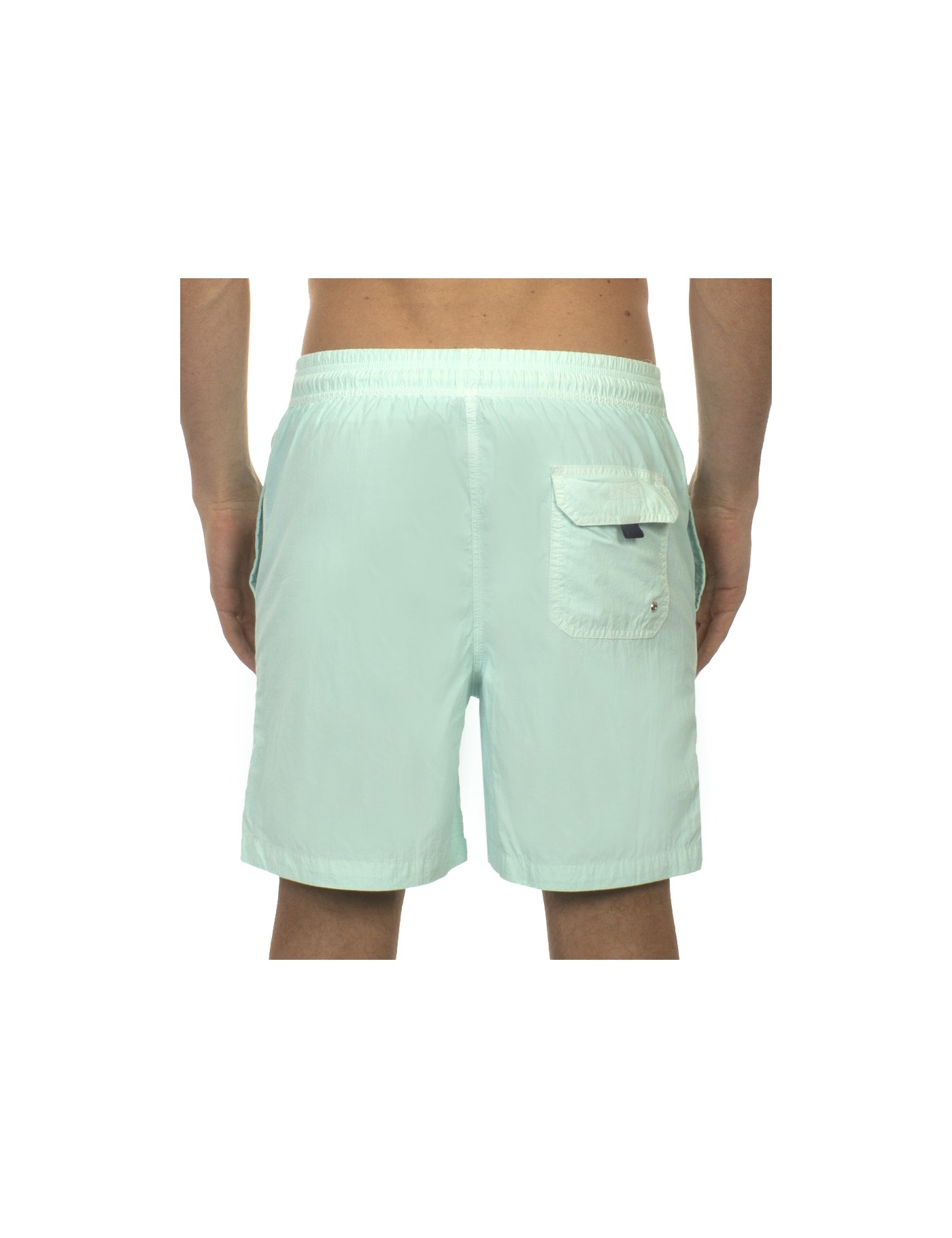 Men's Aqua Garment Dye Swim Shorts | Hawes & Curtis