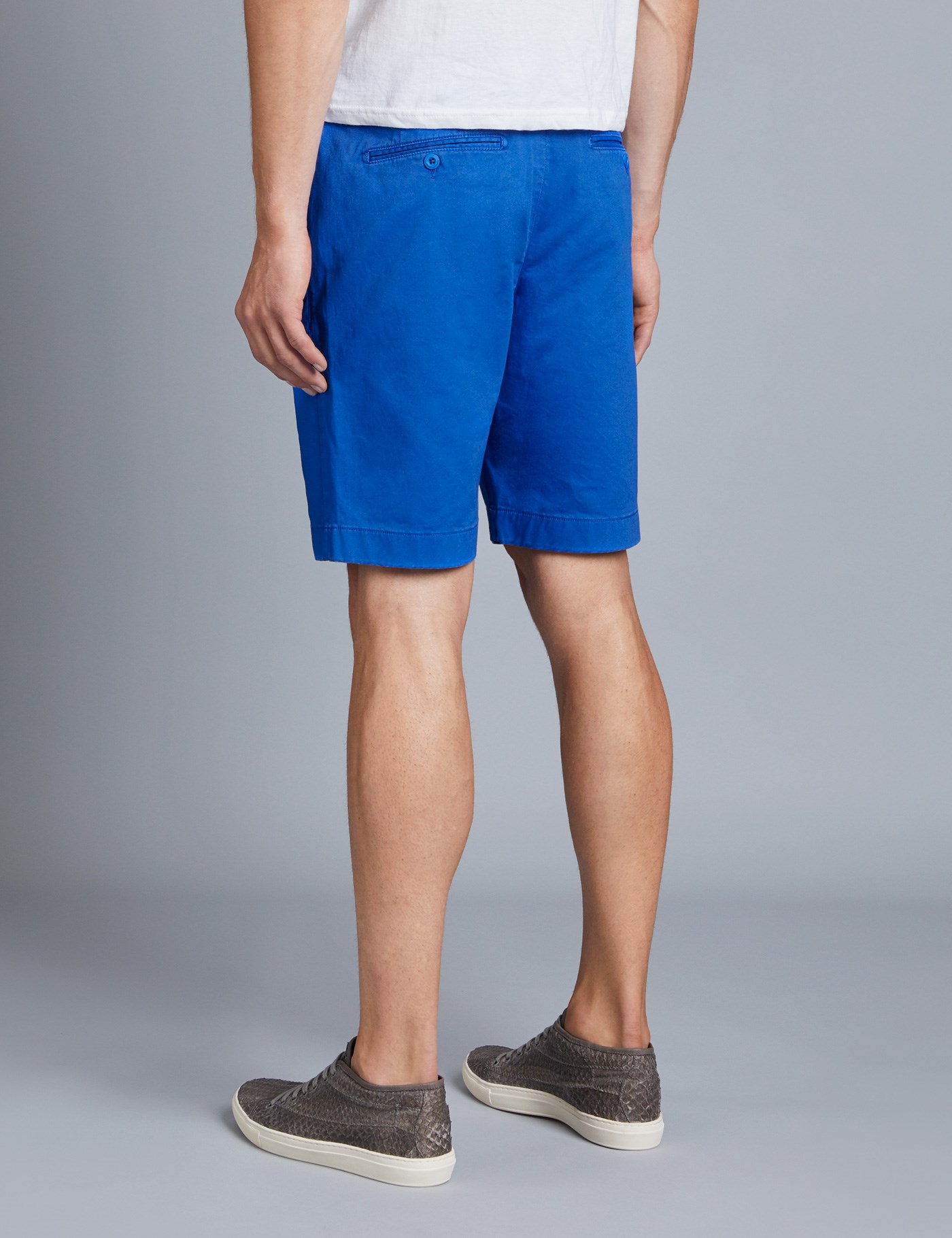 Men's Cobalt Blue Chino Shorts Hawes & Curtis