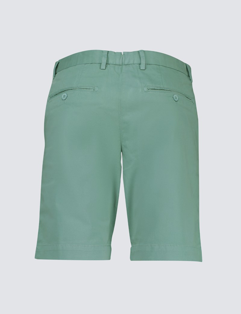 Men's Mint Chino Shorts | Hawes and Curtis