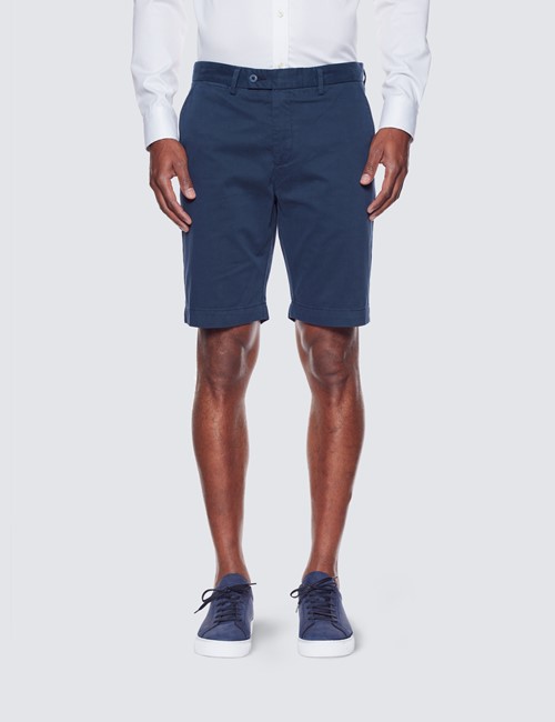 Benetton Shorts in Blau für Herren Herren Bekleidung Kurze Hosen Chino Shorts und Business Shorts 