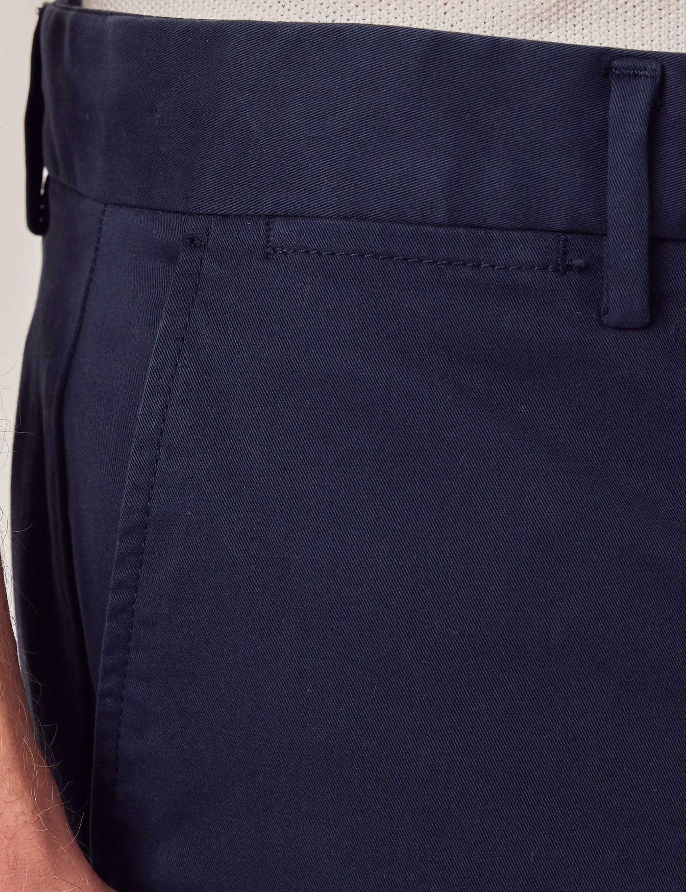 Deep Navy Garment Dyed Organic Cotton Chino Shorts | Hawes & Curtis