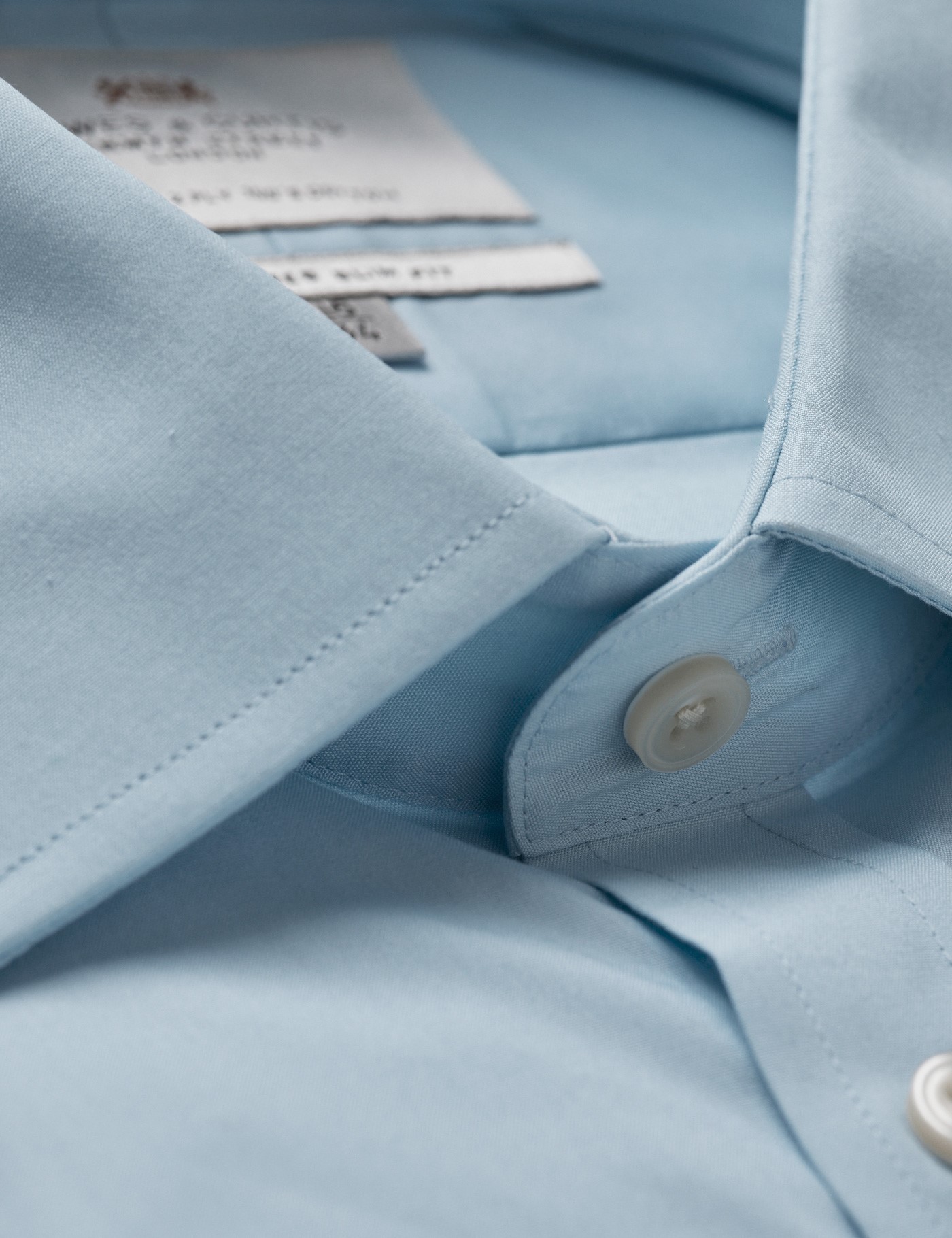 & Slim Fit Poplin Shirt 18" collar 38" sleeve
