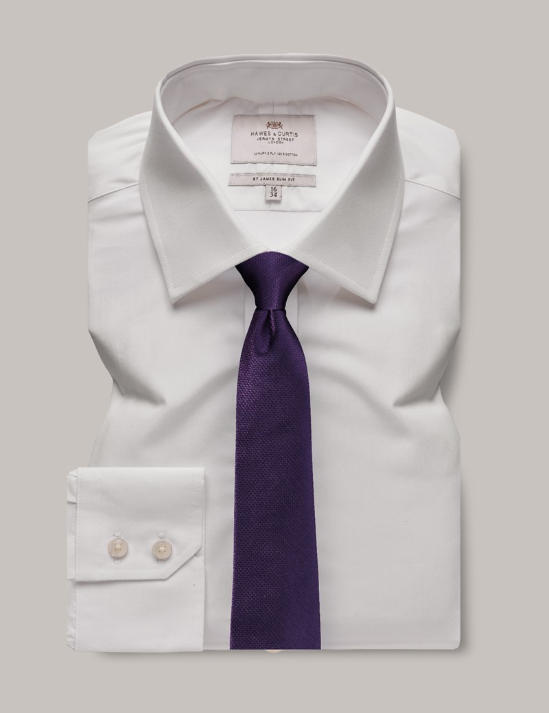 COTTON POPLIN SLIM SHIRT