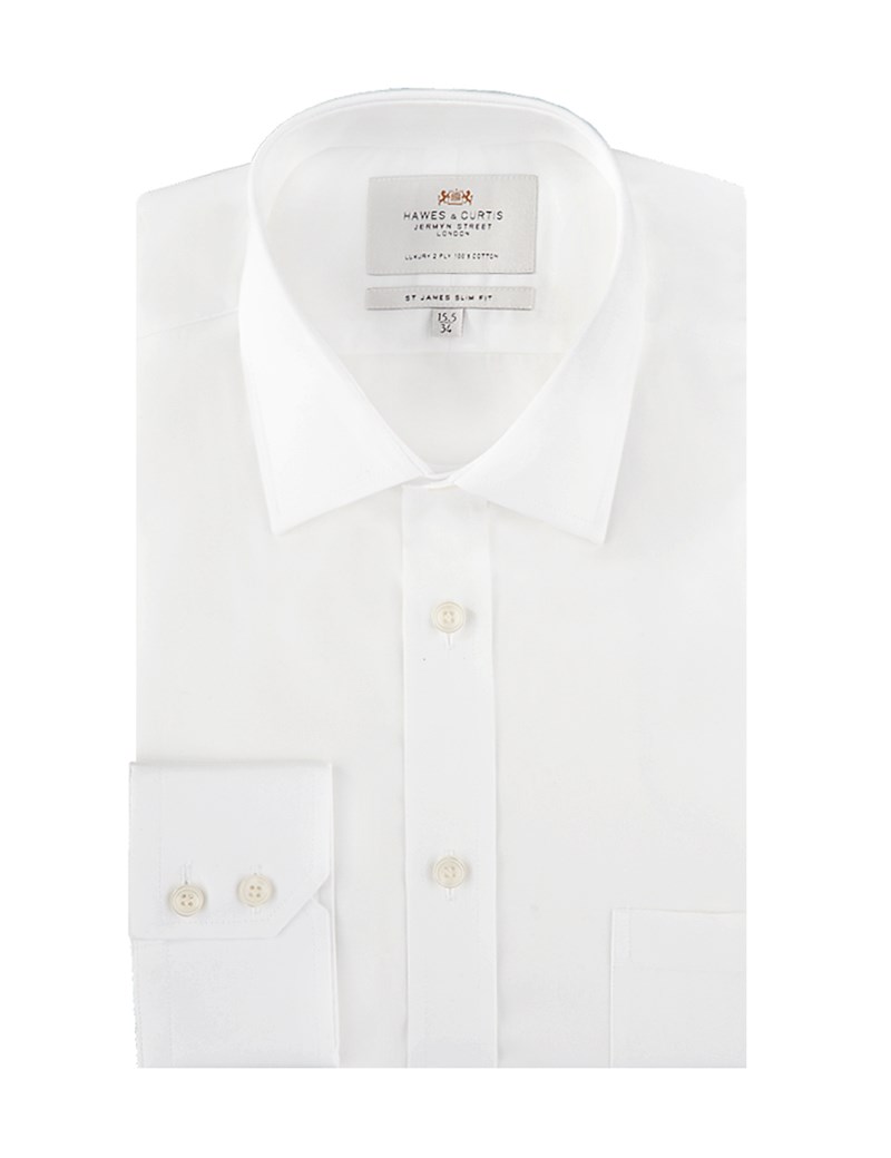 Easy Iron Men's Formal Slim Fit Shirt With Pocket and Single Cuff in