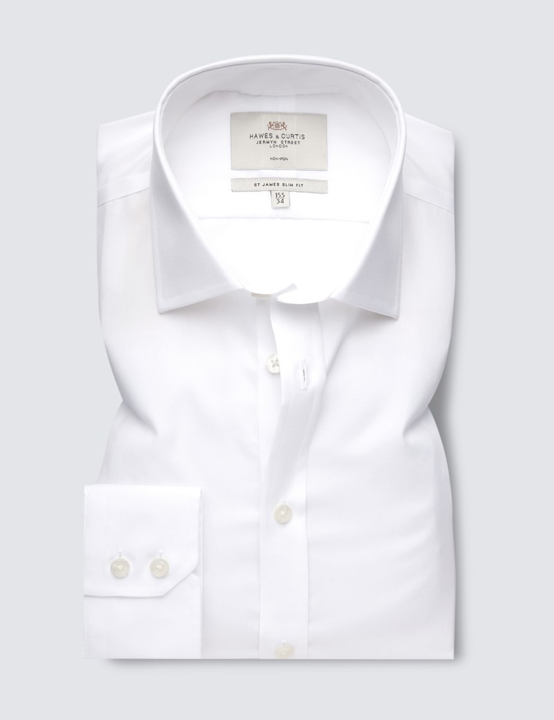 plain white shirt for suit