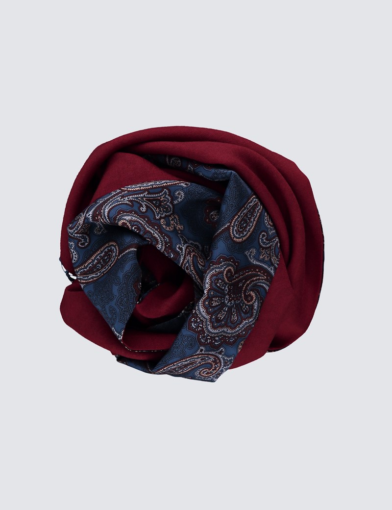 Sale > blue paisley scarf > in stock