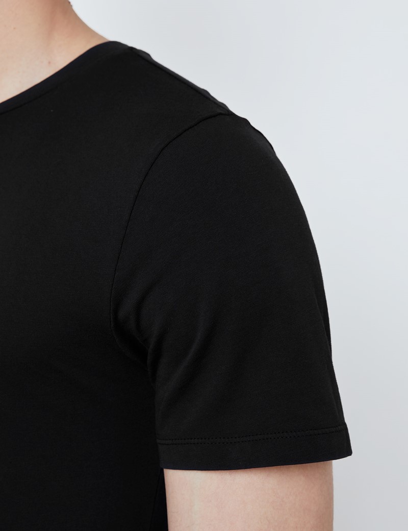 Black Garment Dye Organic Cotton T-Shirt 