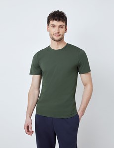 Green Garment Dye Organic Cotton T-Shirt 