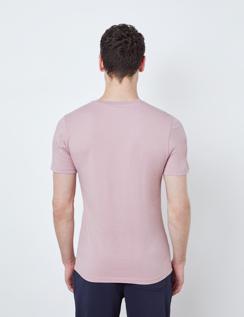 Light Pink Garment Dye Organic Cotton T-Shirt 