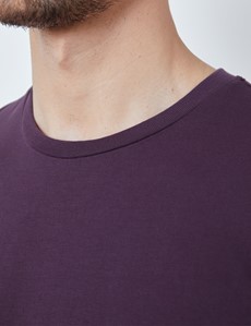Blackberry Garment Dye Organic Cotton T-Shirt 