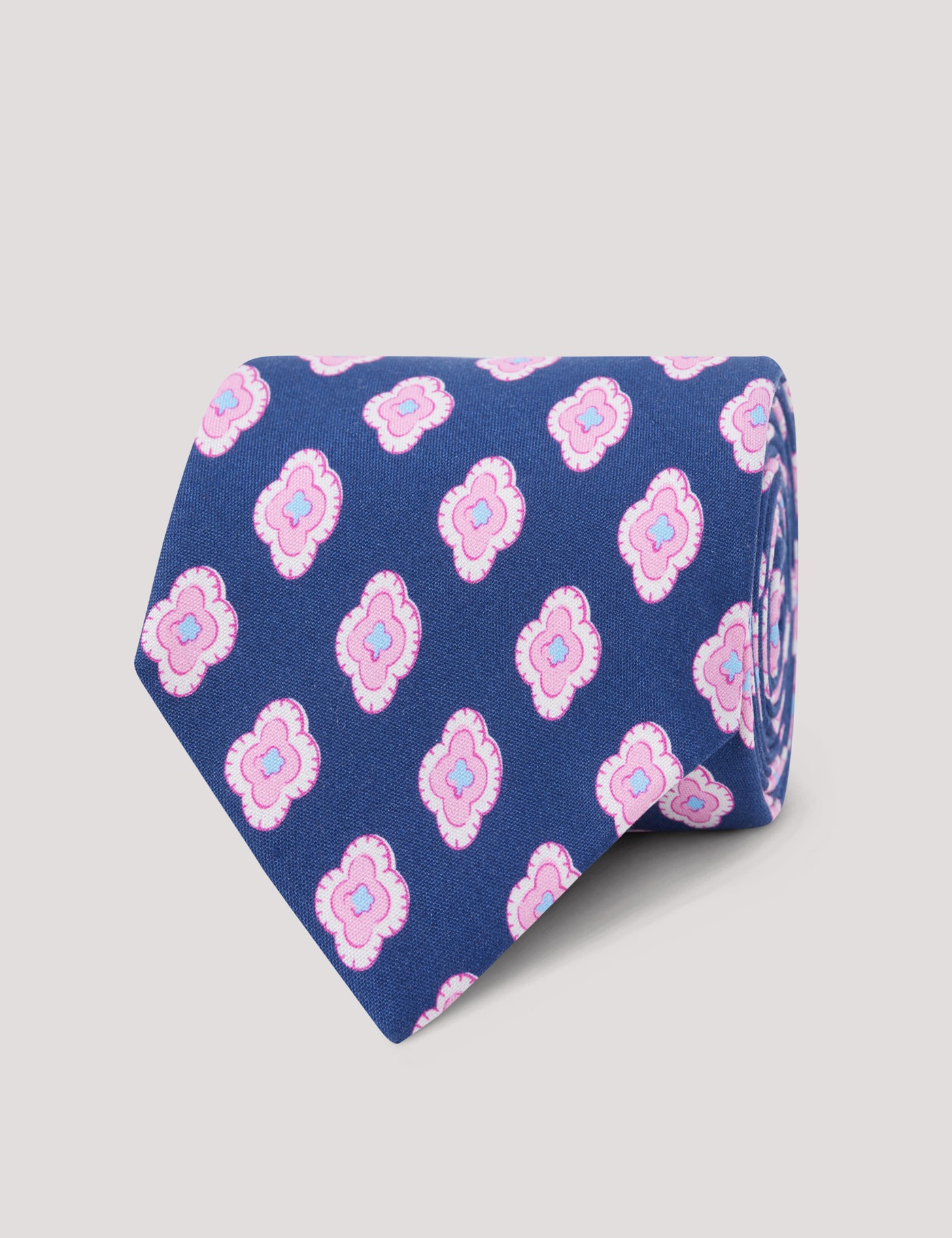 & & Pink Medallion Geo 1913 Tie One