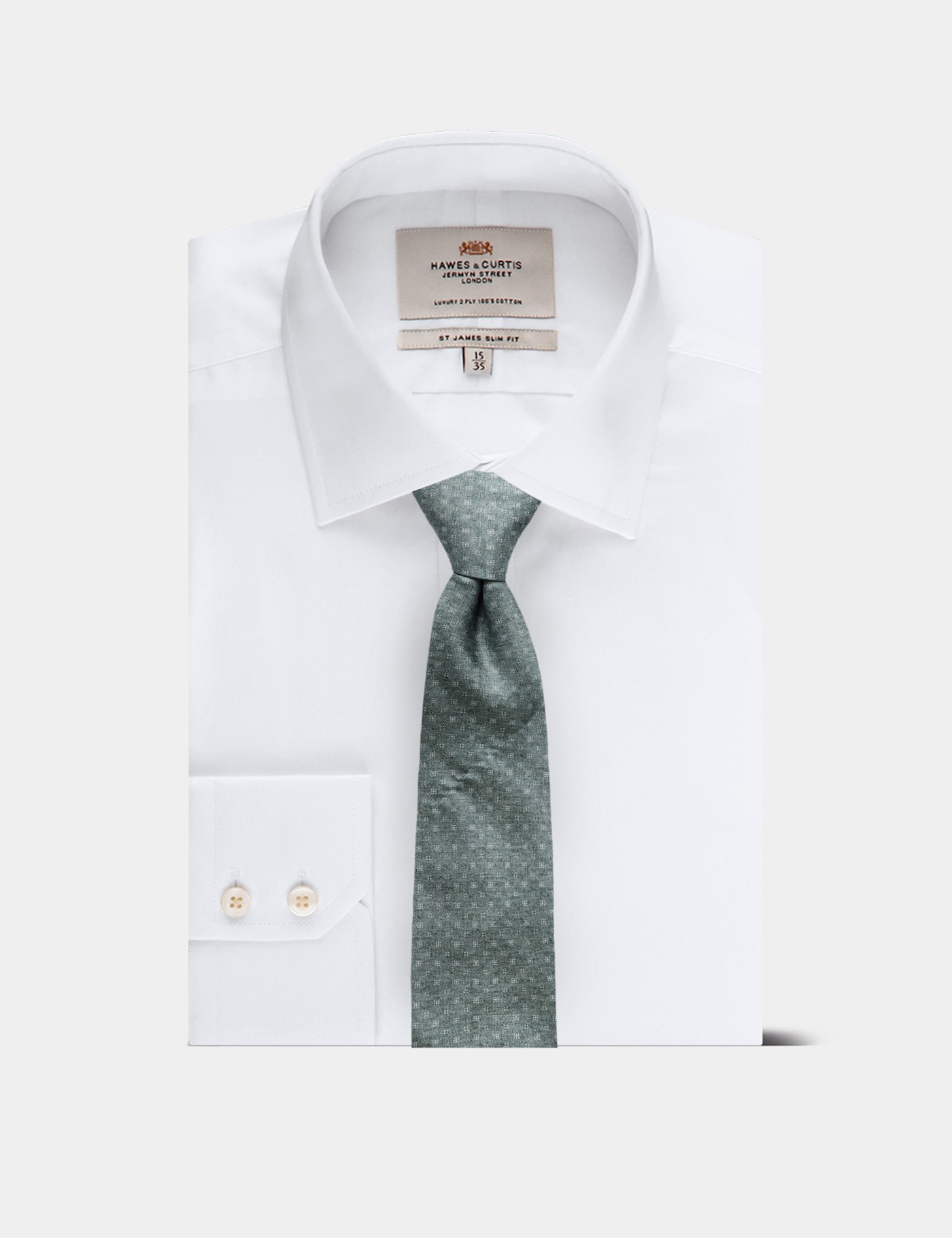 Hawes & Curtis Mint Geometric 1913 Tie Size: One Size image 3