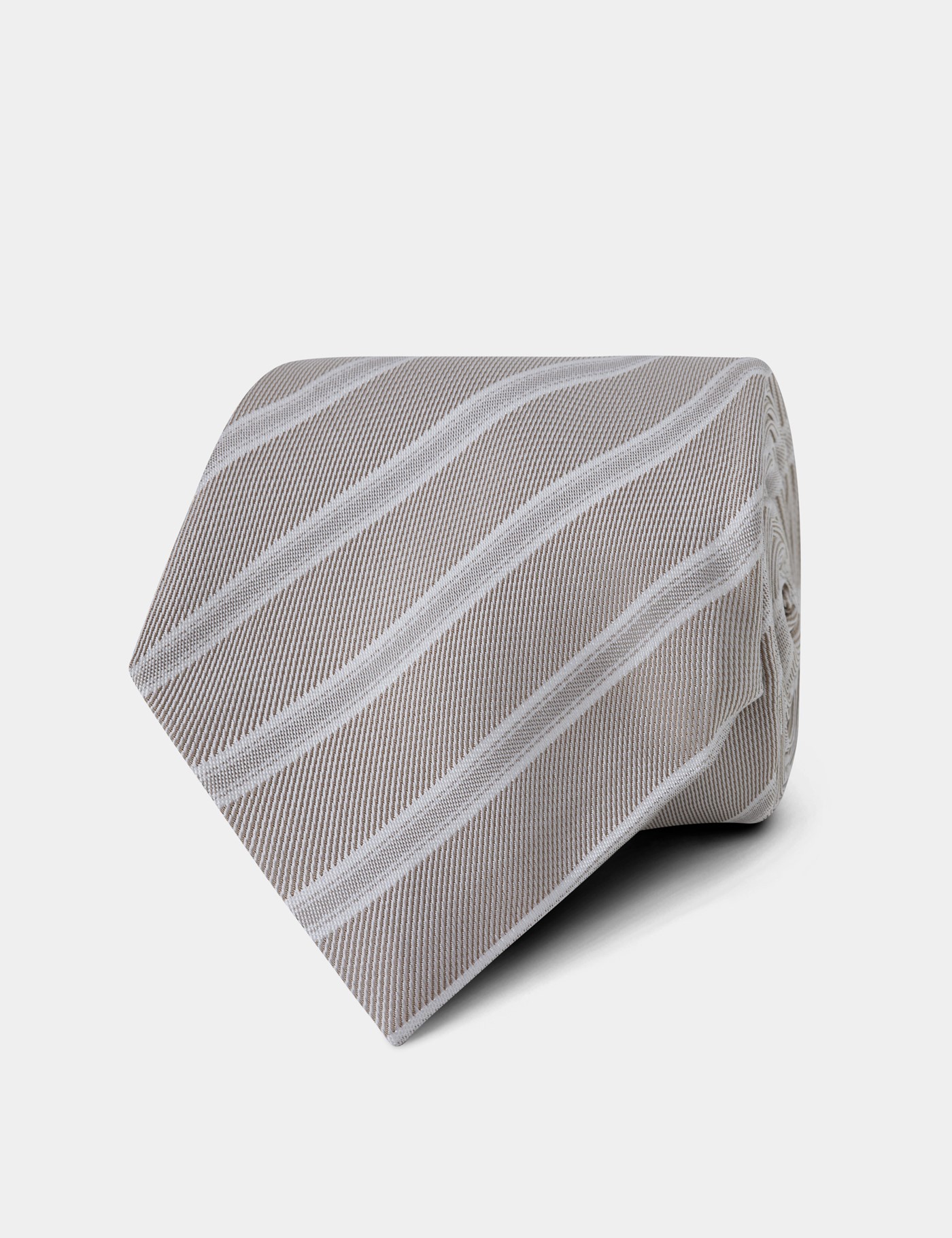 Hawes & Curtis Champagne Ticking Stripe 1913 Tie Size: One Size