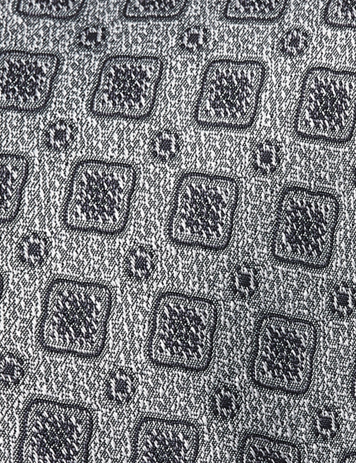 Hawes & Curtis Silver Geo Textured 1913 Tie Size: One Size image 2