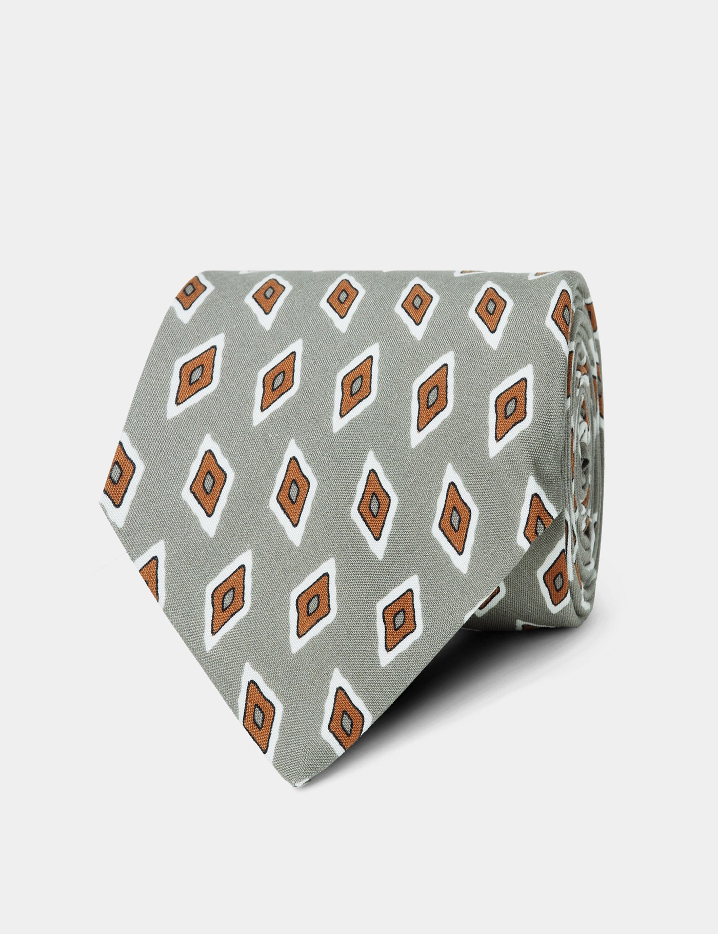 Hawes & Curtis Sage Green Diamond 1913 Tie Size: One Size