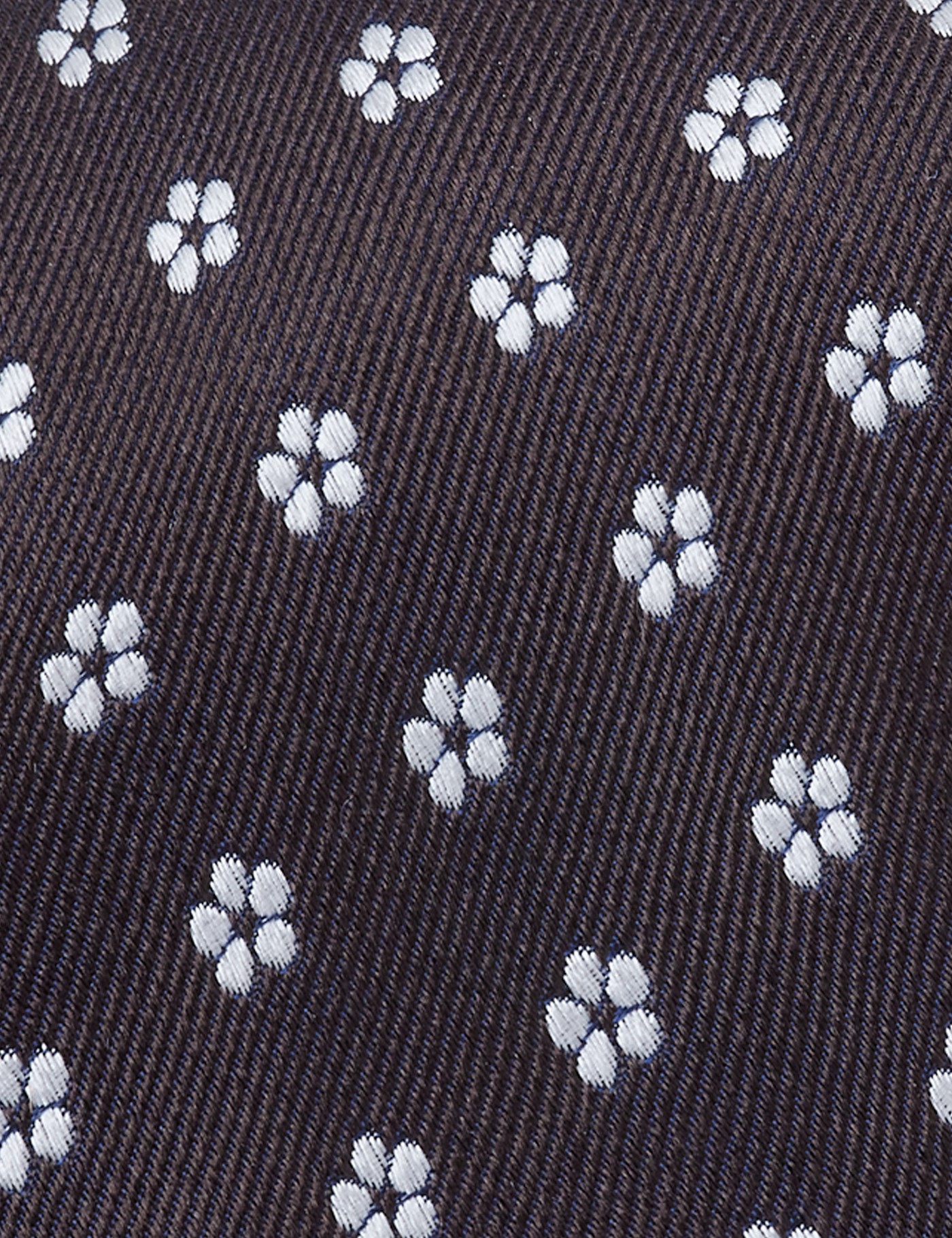Hawes & Curtis Chocolate Brown Floral 1913 Tie Size: One Size image 2