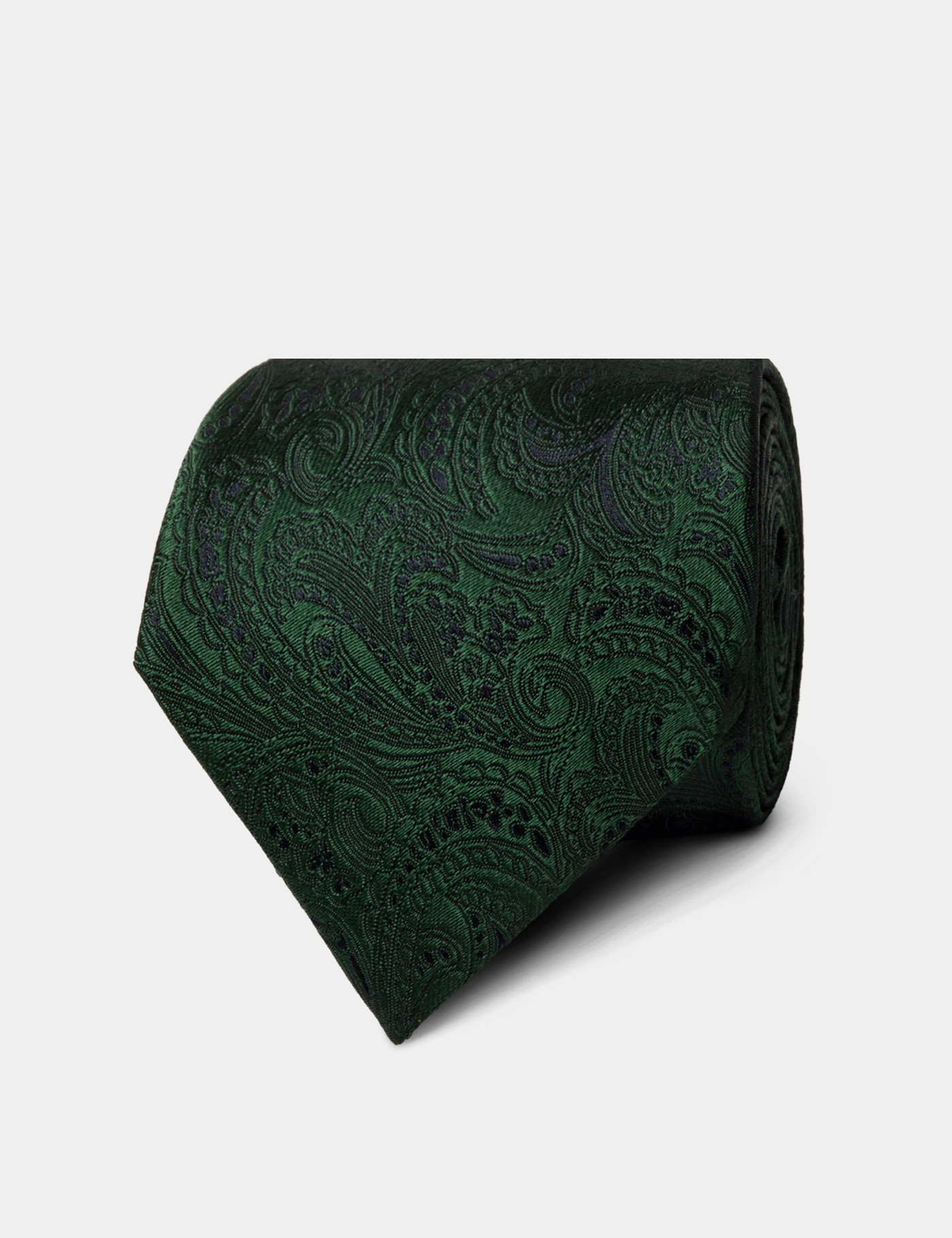 & Bottle Green Paisley Tie One