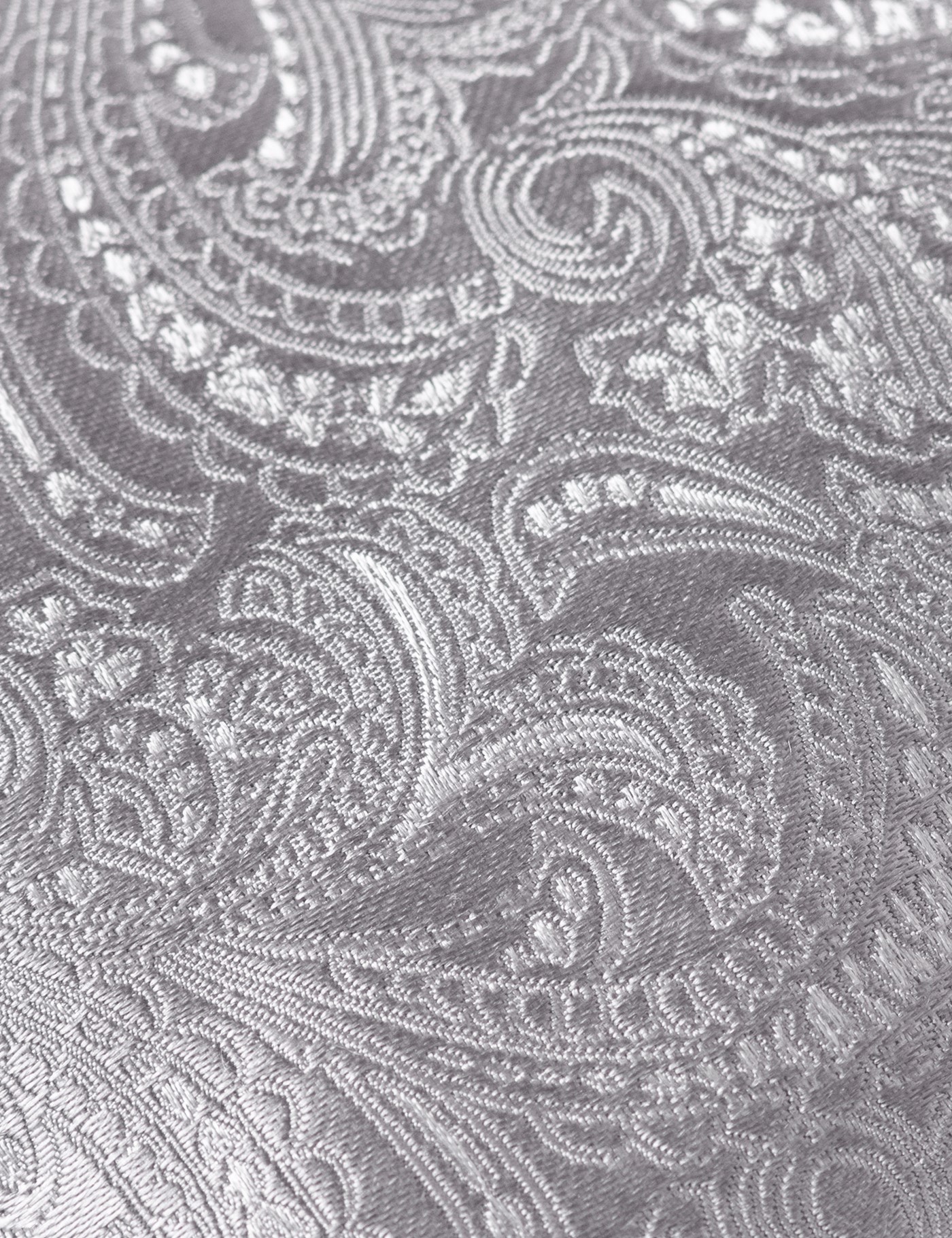Hawes & Curtis Silver Paisley Tie | 100% Silk Size: One Size image 2