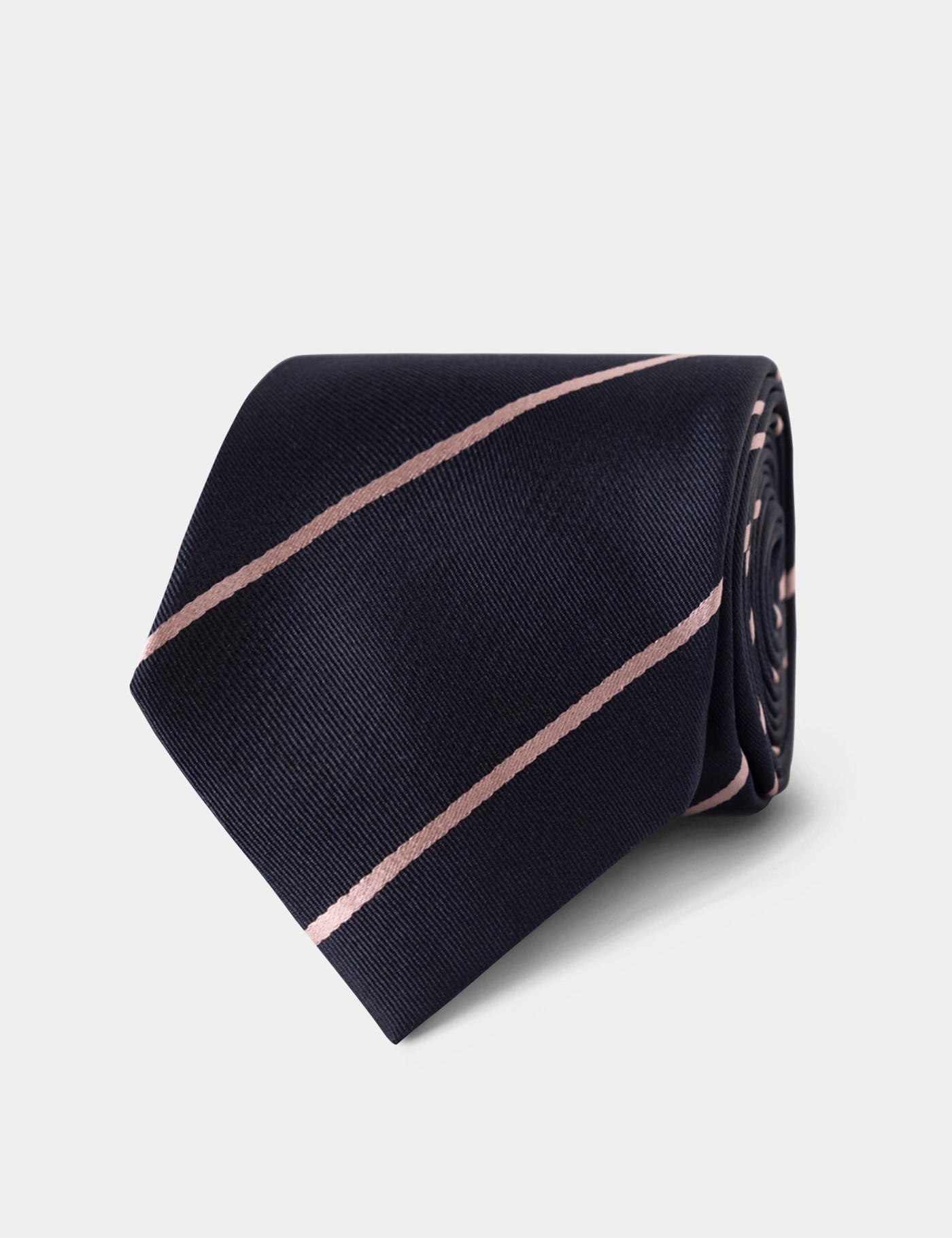 & & Pink Stripe Repp Tie One