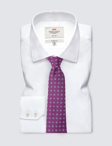 Krawatte – Seide – Standardbreite – rosa Webmuster