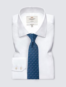 Krawatte – Seide – Standardbreite – blaugrün Diamand-Muster