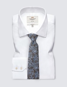 Krawatte – Seide – Standardbreite – Paisley taupe