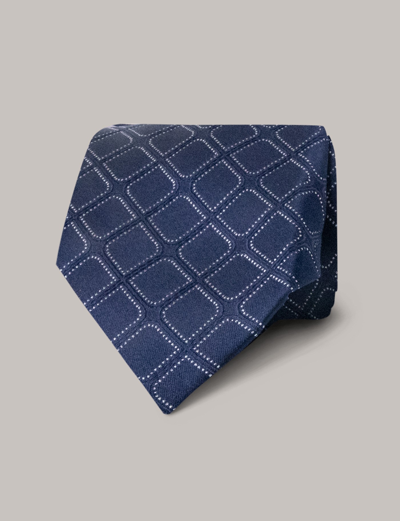 Navy Geometric Print Heirloom Tie – Commonwealth Proper