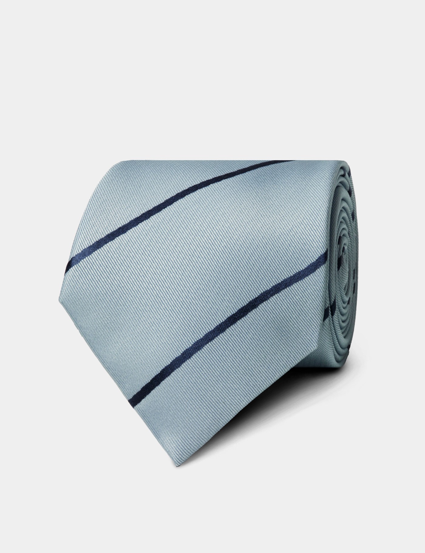 & Sky Blue Tonal Stripe Tie One