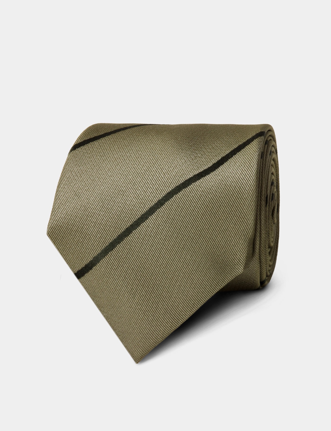 Hawes & Curtis Sage Green Tonal Stripe Tie Size: One Size