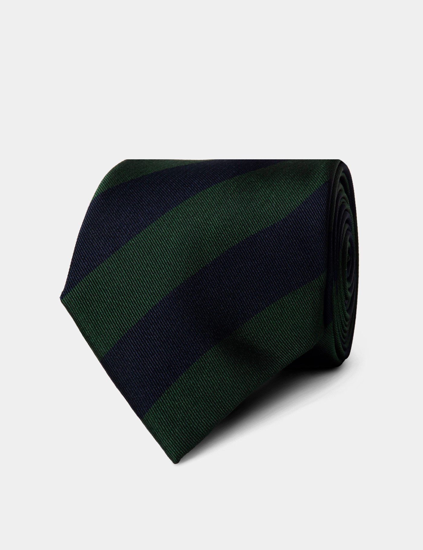 & & Green Wide Stripe Tie One