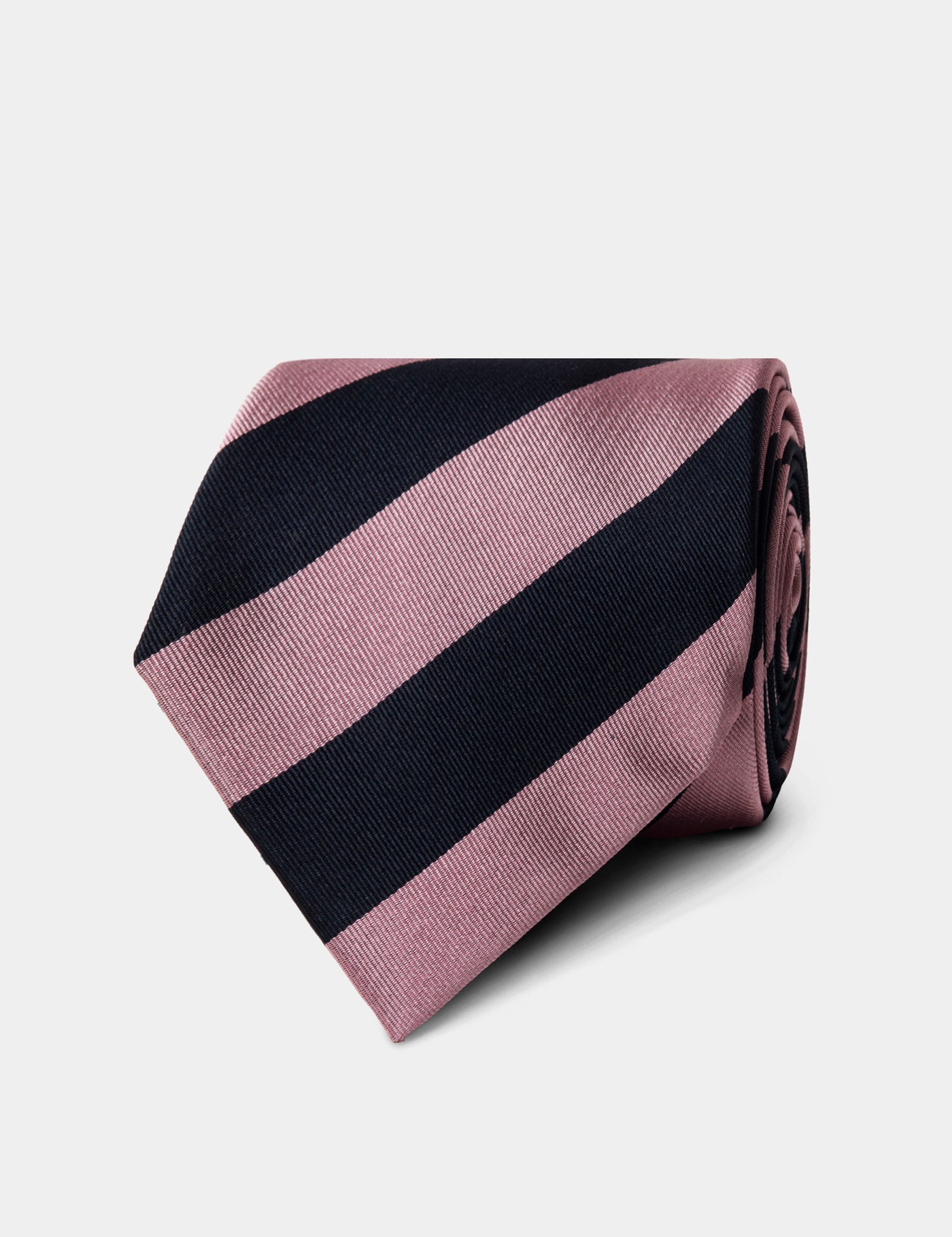 & & Pink Wide Stripe Tie One