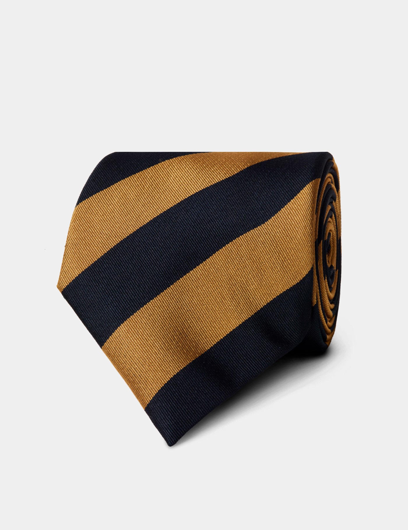 & & Yellow Wide Stripe Tie One
