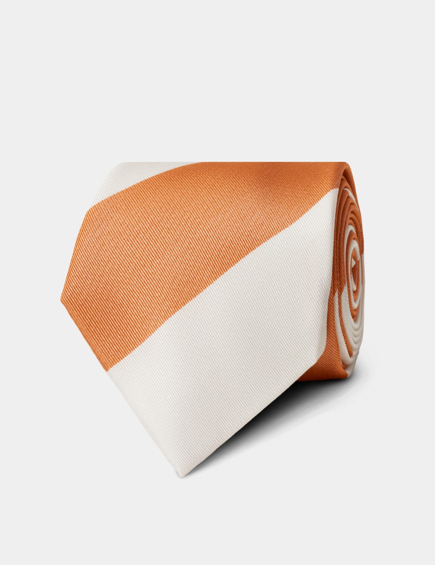 Hawes & Curtis Orange Regatta Stripe Tie Size: One Size
