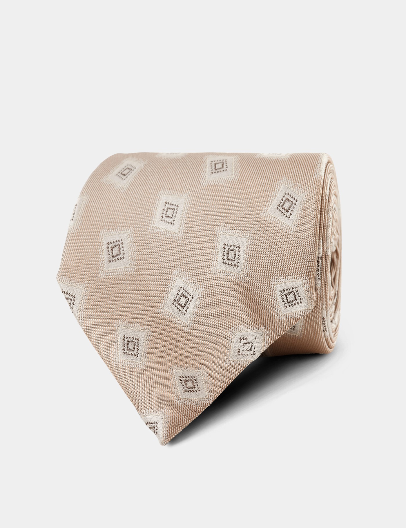 Hawes & Curtis Champagne Medallion 1913 Tie Size: One Size