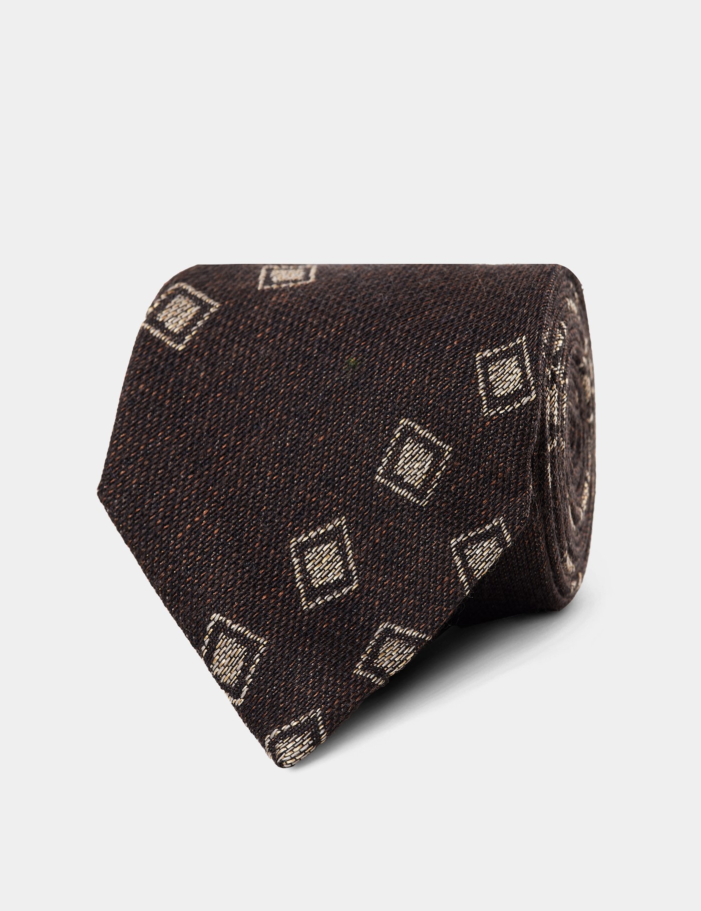 & Chocolate Brown Square 1913 Tie One